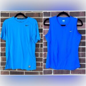 Set Of 2 Nike Dry Fit Sports Top Blue Women’s Size Medium